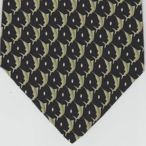 TODAY'S MAN - MEN'S NECKTIE - GREEN & BLACK - SAILFISH DESIGN